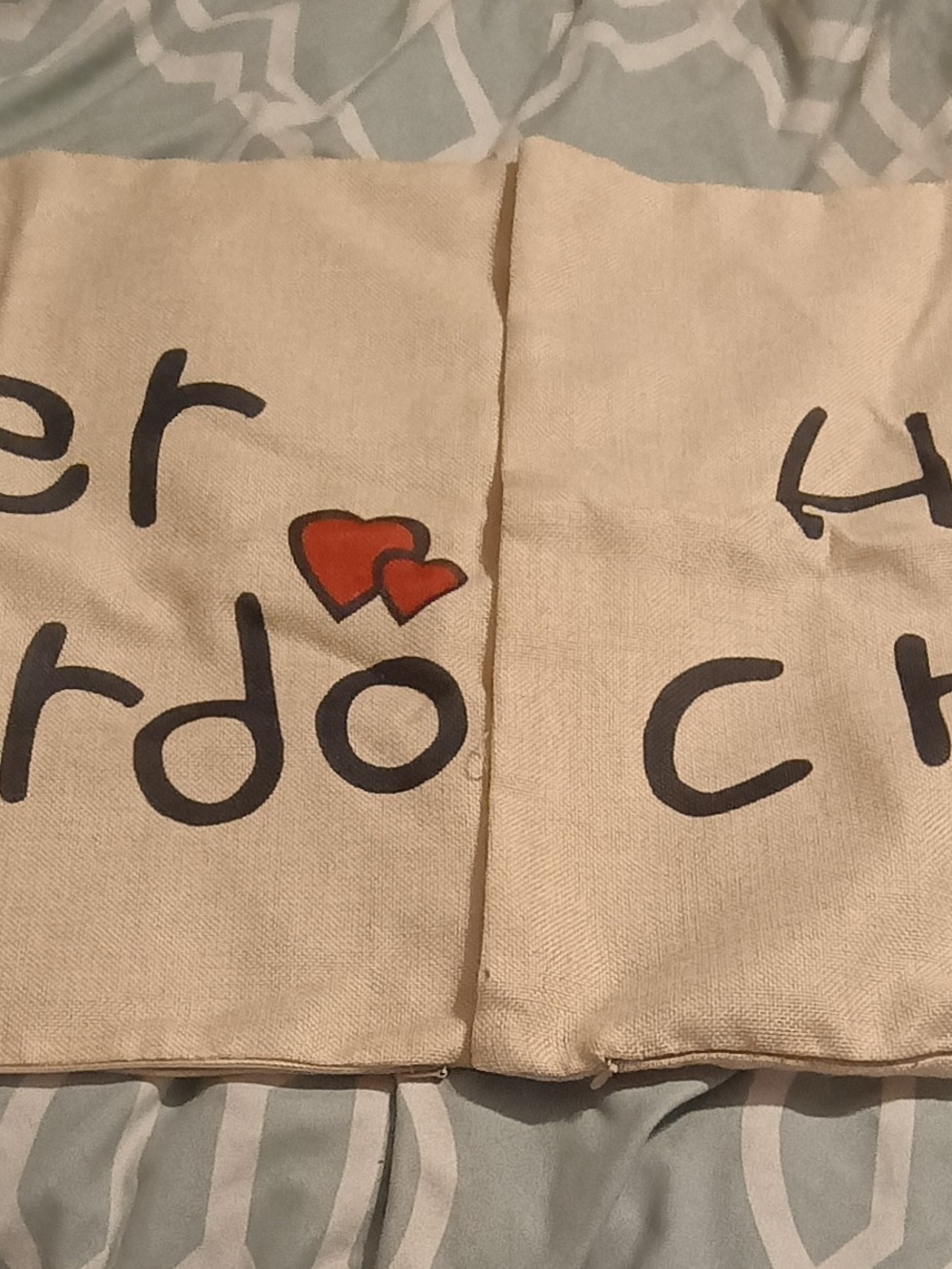 His Crazy Her Weirdo Couples Pillowcase Set Funny Romantic Decor